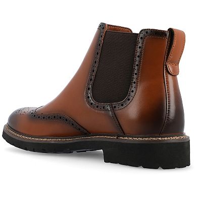 VANCE Hogan Tru Comfort Foam Men's Wingtip Chelsea Boots