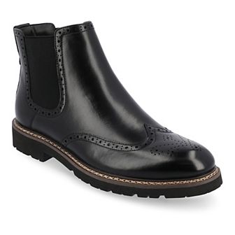 VANCE Hogan Tru Comfort Foam Men's Wingtip Chelsea Boots