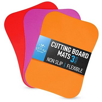Zulay Kitchen Non-Slip Flexible Cutting Board Set