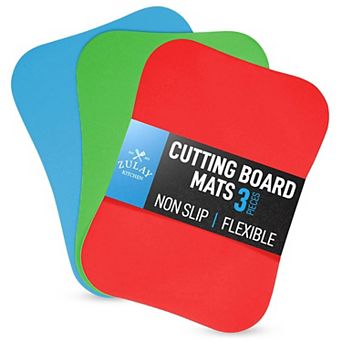 Zulay Kitchen Non-Slip Flexible Cutting Board Set