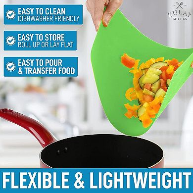 Zulay Kitchen Non-Slip Flexible Cutting Board Set