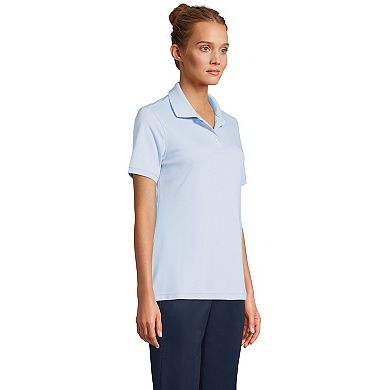 Women's Tall Lands' End School Uniform Short Sleeve Interlock Polo