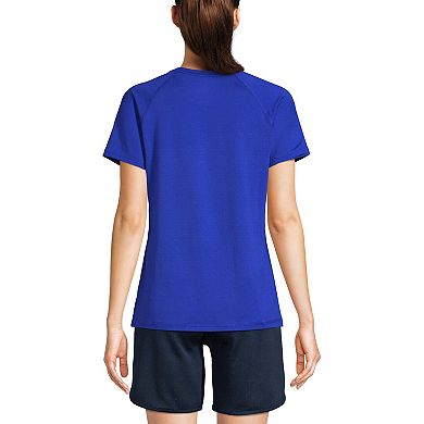 Women's Lands' End School Uniform Short Sleeve Active Tee