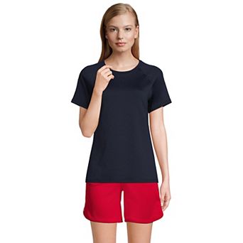Women's Lands' End School Uniform Short Sleeve Active Tee
