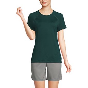 Women's Lands' End School Uniform Short Sleeve Active Tee