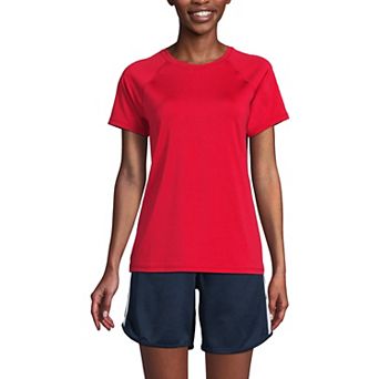 Women's Lands' End School Uniform Short Sleeve Active Tee