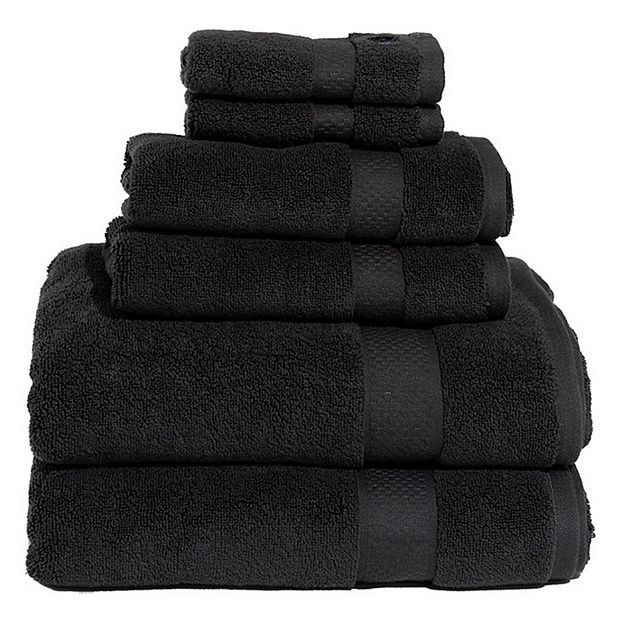 Signature on sale Soft Heathered 6 Piece Towel Set, Soft Silver-G8FD5