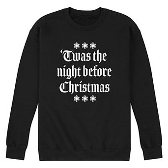 Men's 'Twas The Night Before Christmas Fleece Sweatshirt
