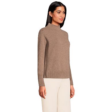 Women's Lands' End Cashmere Funnel Neck Sweater