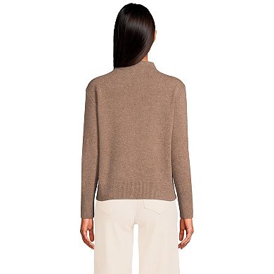 Women's Lands' End Cashmere Funnel Neck Sweater
