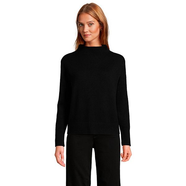 Women's Lands' End Cashmere Funnel Neck Sweater