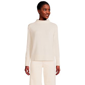Women's Lands' End Cashmere Funnel Neck Sweater