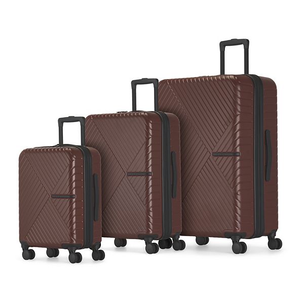 Bugatti Berlin 3-Piece Hard Side Luggage Set - Brown