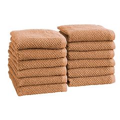 6pc Signature Solid Bath Towel Set Dark Brown - Cassadecor