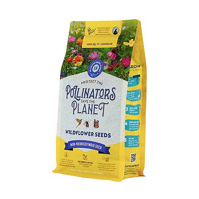 Buzzy Seeds Pollinator Wildflower Bag- Pollinator Seed Mix