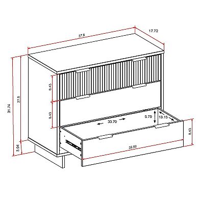 MANHATTAN COMFORT Granville 38.18-in. Standard Dresser