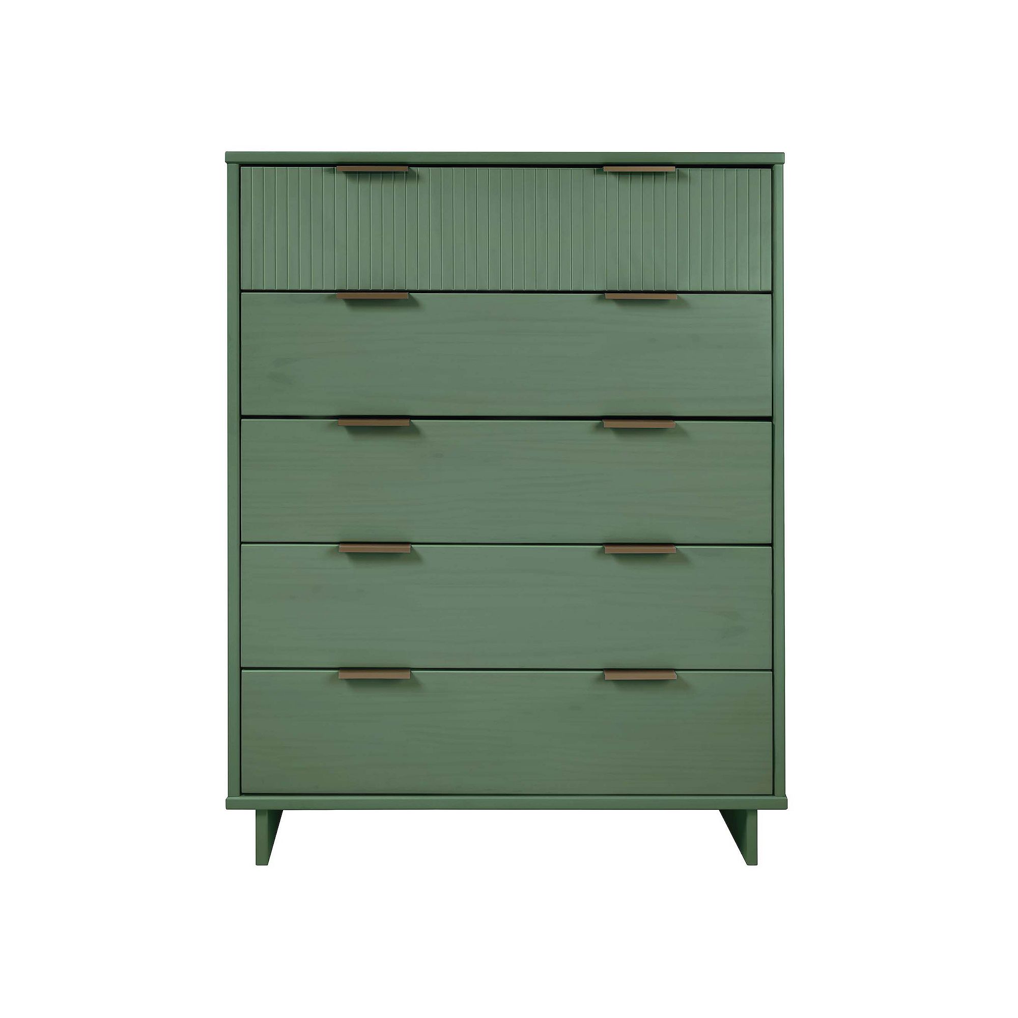 MANHATTAN COMFORT Granville Tall Dresser, Sage Green