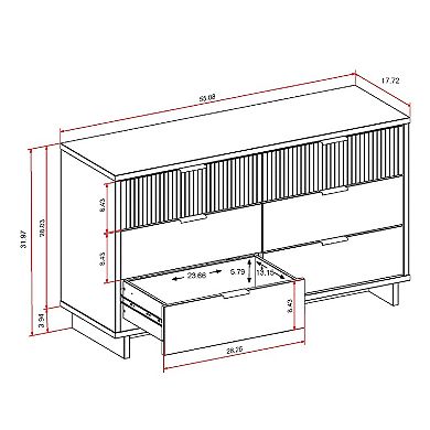 MANHATTAN COMFORT Granville Double Wide Dresser