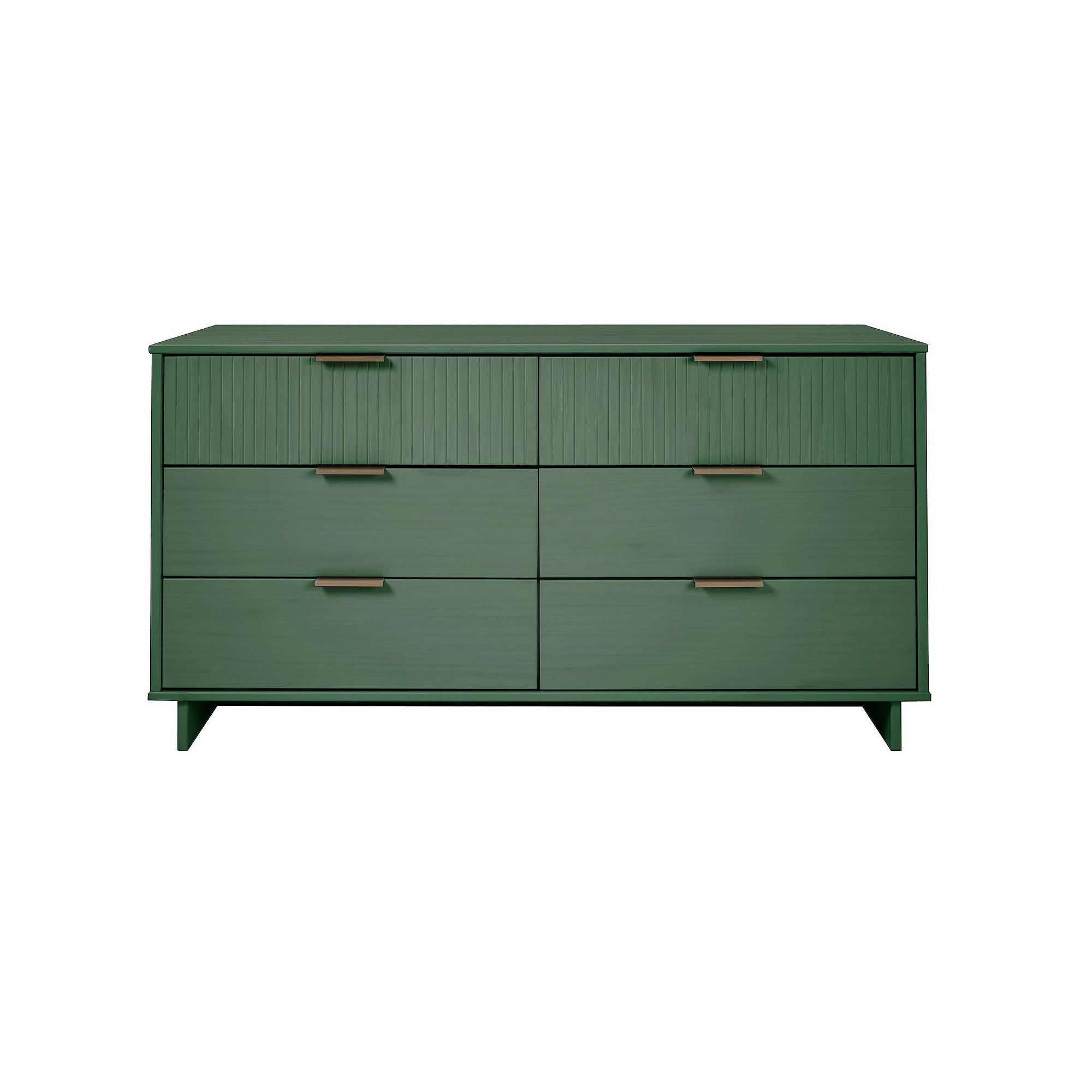 MANHATTAN COMFORT Granville Double Wide Dresser, Sage Green