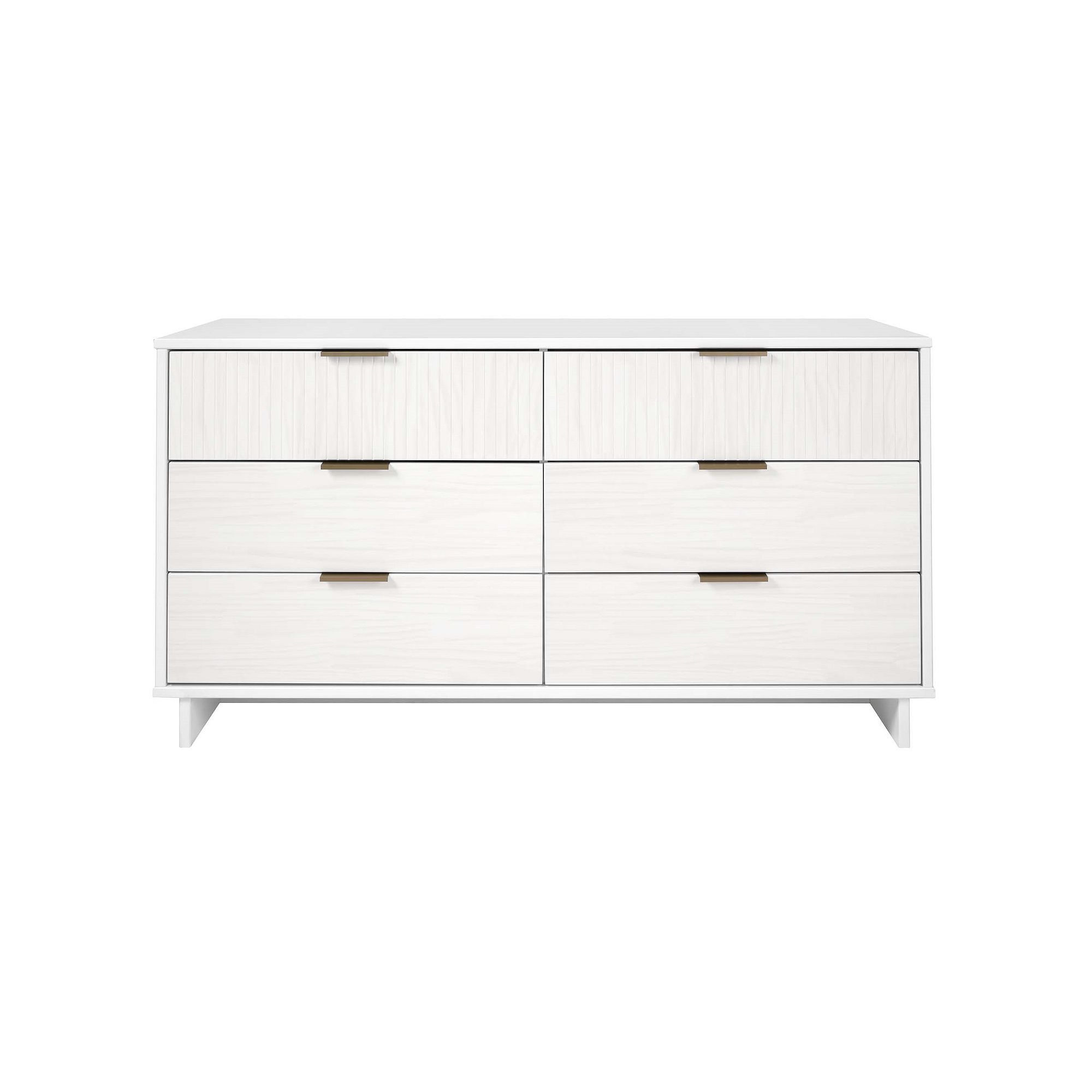 MANHATTAN COMFORT Granville Double Wide Dresser, White