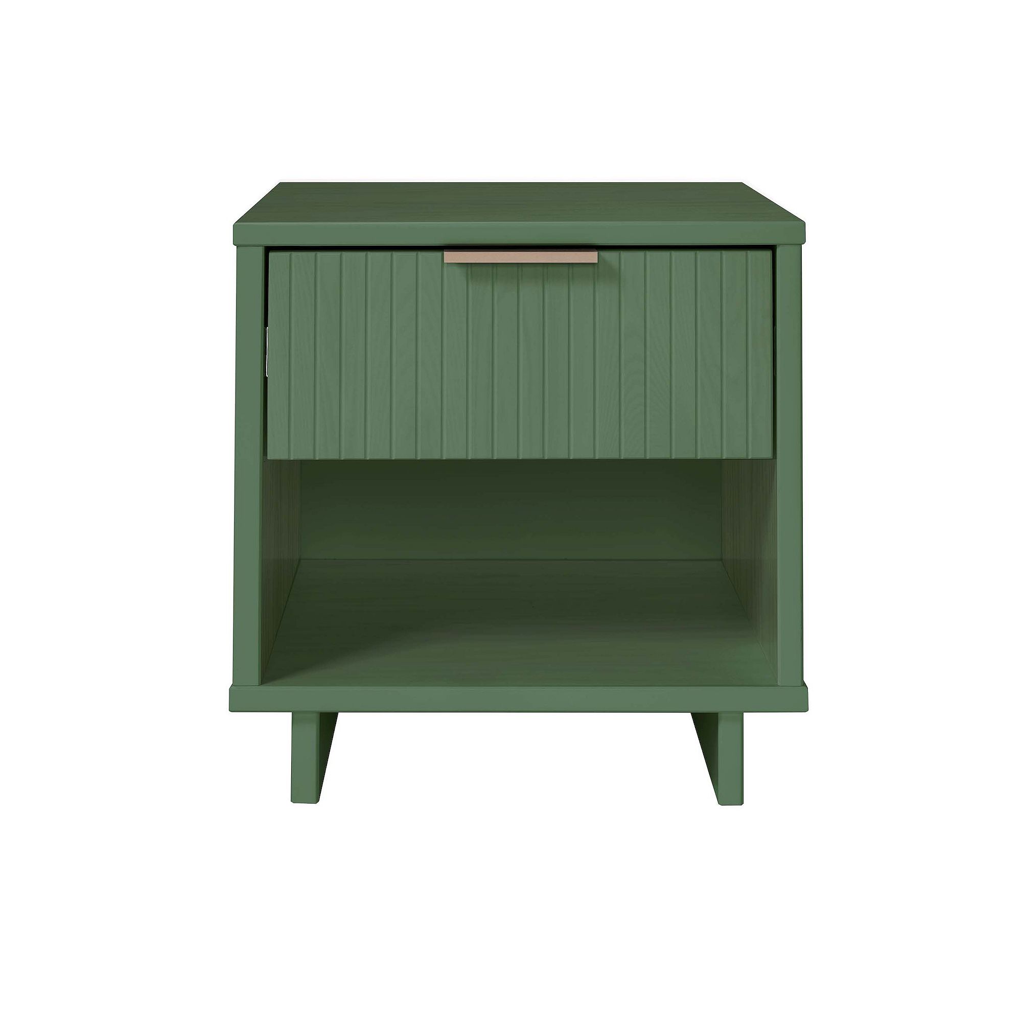 MANHATTAN COMFORT Granville 1-Drawer Nightstand, Sage Green