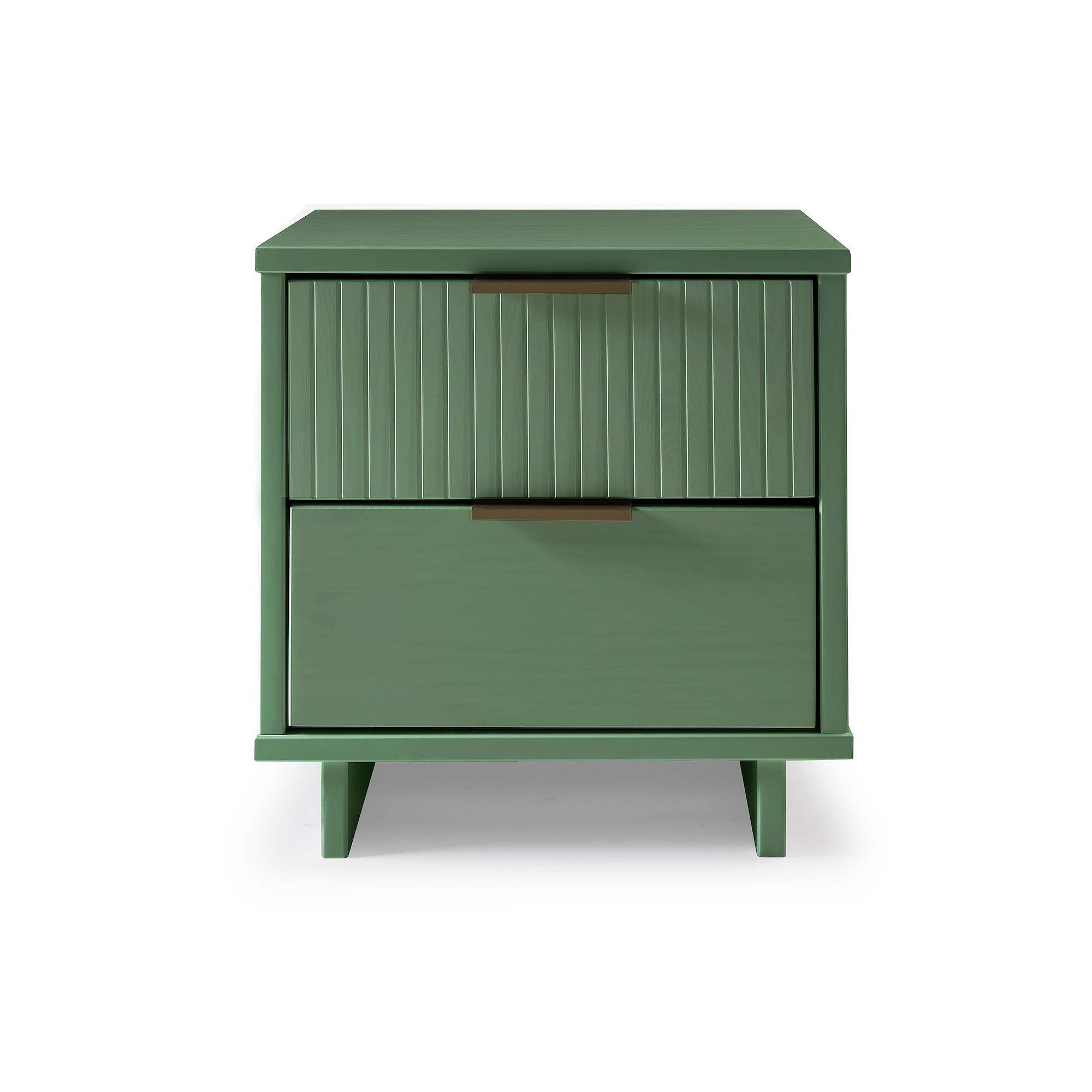 MANHATTAN COMFORT Granville 2-Drawer Nightstand, Sage Green
