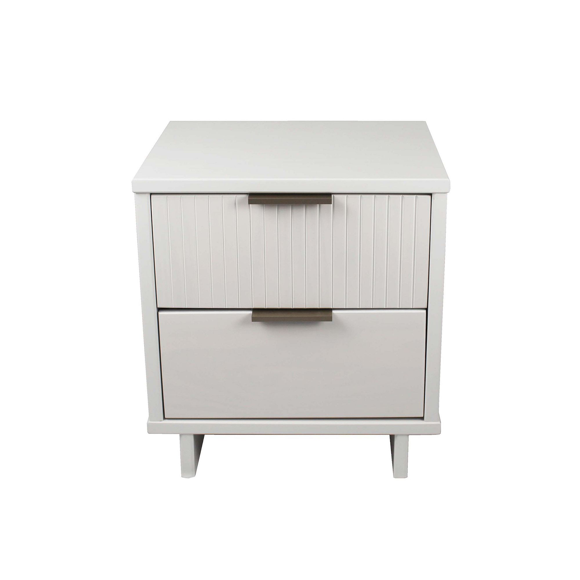 MANHATTAN COMFORT Granville 2-Drawer Nightstand, White