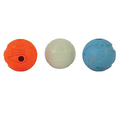 Chuckit! Fetch Medley Medium Ball Dog Toy 3-Pack Set