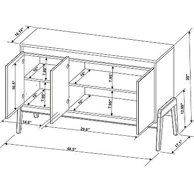 MANHATTAN COMFORT Gales Mid-Century Modern Sideboard