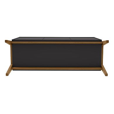 MANHATTAN COMFORT Gales 4 Cabinet Mid-Century Modern Sideboard