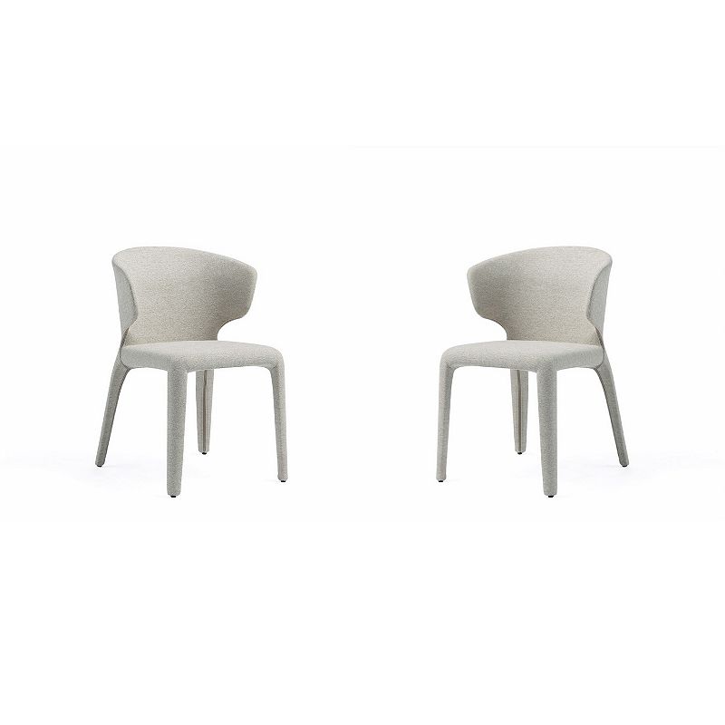 MANHATTAN COMFORT Conrad Dining Chair 2-piece Set, Wheat