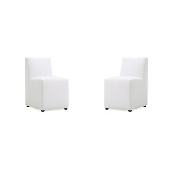 MANHATTAN COMFORT Anna Square Dining Chair 2 pc Set