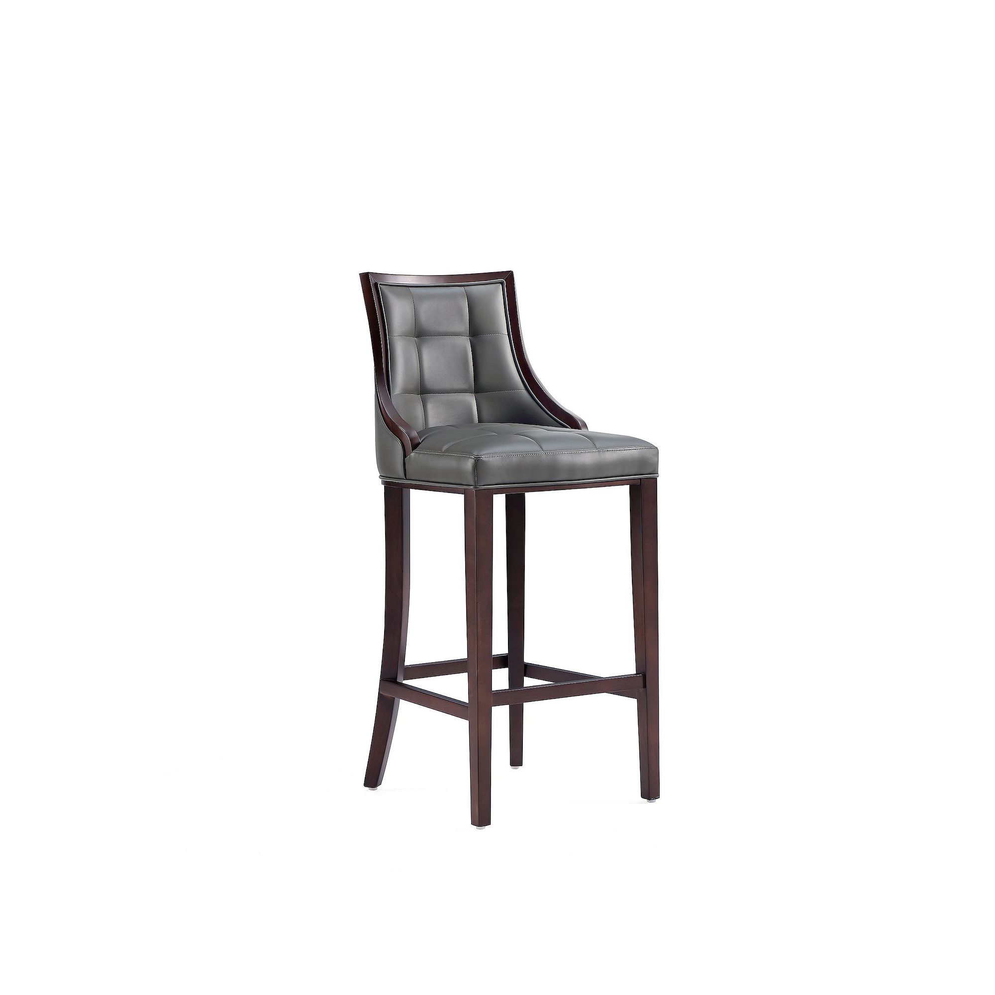 MANHATTAN COMFORT Fifth Avenue Bar Stool, Pebble Grey