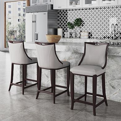 MANHATTAN COMFORT Emperor Barstool 3-piece Set