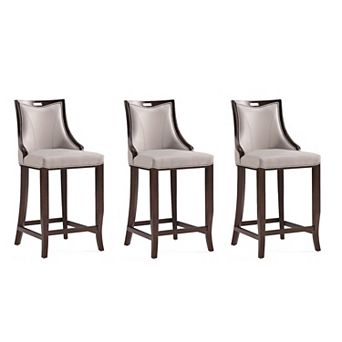 MANHATTAN COMFORT Emperor Barstool 3 pc Set