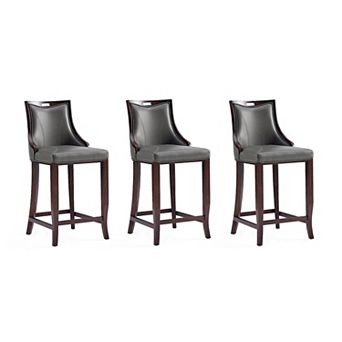 MANHATTAN COMFORT Emperor Barstool 3 pc Set