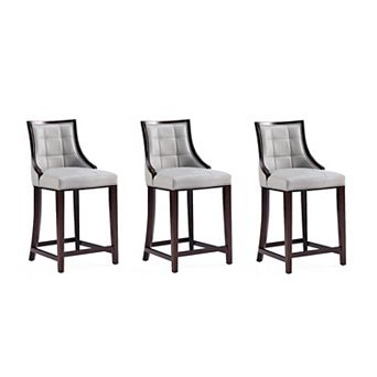 MANHATTAN COMFORT Fifth Avenue Counter Stool 3 pc Set