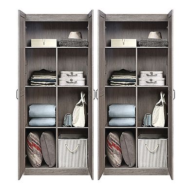 MANHATTAN COMFORT Hopkins Storage Cabinet 2-piece Set