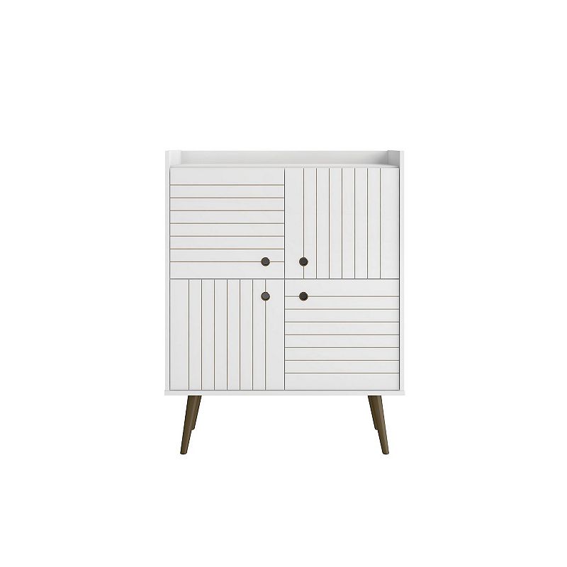 MANHATTAN COMFORT Bogart Accent Storage Cabinet, White
