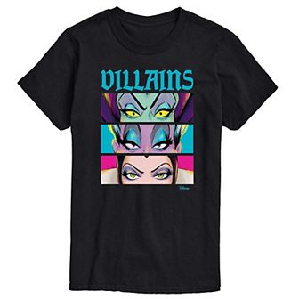 Disney Villains Big & Tall Villains Stacked Graphic Tee