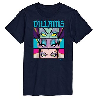 Disney Villains Big & Tall Villains Stacked Graphic Tee