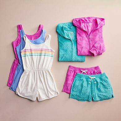 Girls 6-20 SO® Towel Terry Romper in Regular & Plus Size