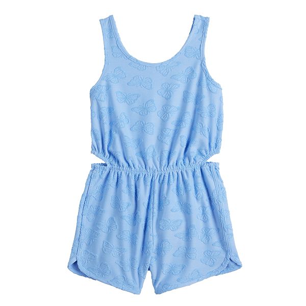 Girls 6-20 SO® Towel Terry Romper in Regular & Plus Size