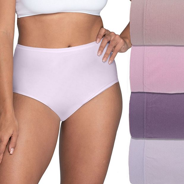 Women's Fruit of the Loom® 4-Pack Seamless 360 Stretch Brief Panty Set  4DSLBRK