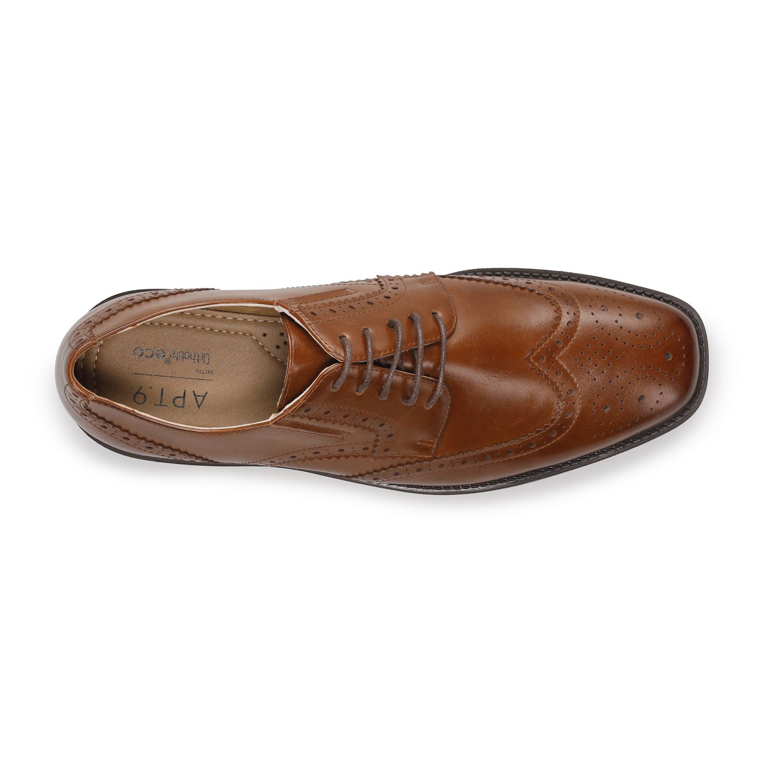 Мужские туфли Apt. 9 Nasir Wing Tip Dress Shoes, цвет: Чёрный — фото 5