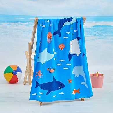 Kids Madelinen Cotton Vibrant Print Quick Dry Beach Towel