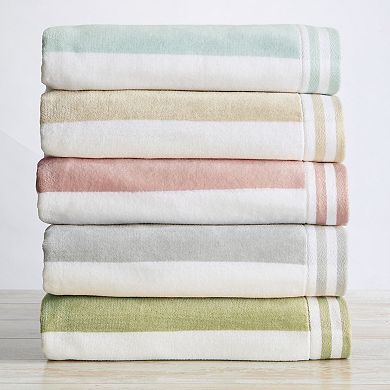 Madelinen Velour Cabana Stripe 4-pack Beach Towel Set