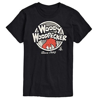Big & Tall Woody Woodpecker Vintage Logo Graphic Tee