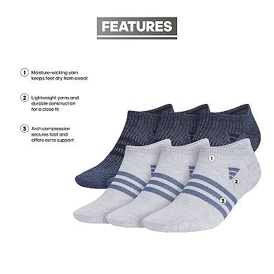 Men's adidas Superlite 3.0 6-Pack No Show Socks