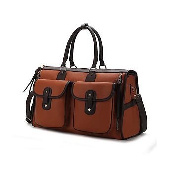 MKF Collection Genevieve Color-Block Women's Satchel, Duffle Tote Bag by Mia K